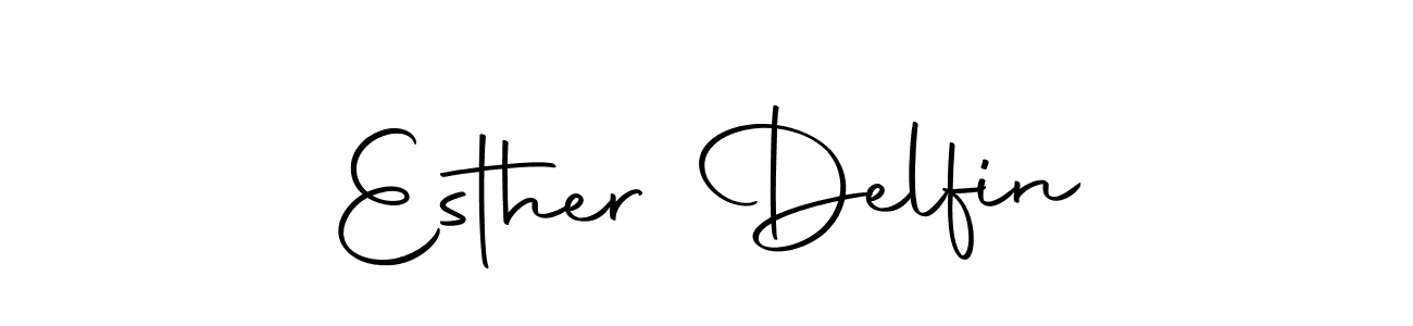 Use a signature maker to create a handwritten signature online. With this signature software, you can design (Autography-DOLnW) your own signature for name Esther Delfin. Esther Delfin signature style 10 images and pictures png
