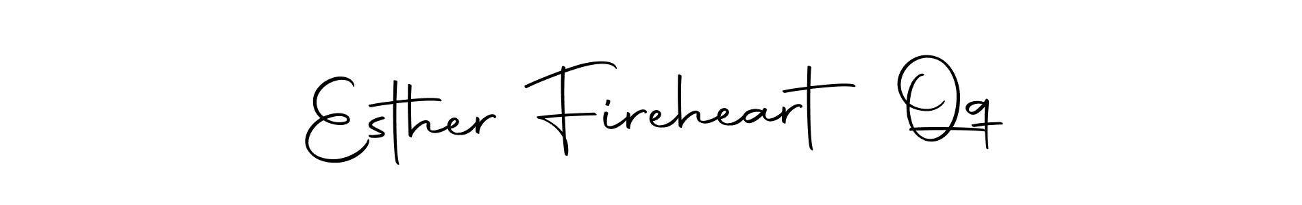 Use a signature maker to create a handwritten signature online. With this signature software, you can design (Autography-DOLnW) your own signature for name Esther Fireheart Qq. Esther Fireheart Qq signature style 10 images and pictures png