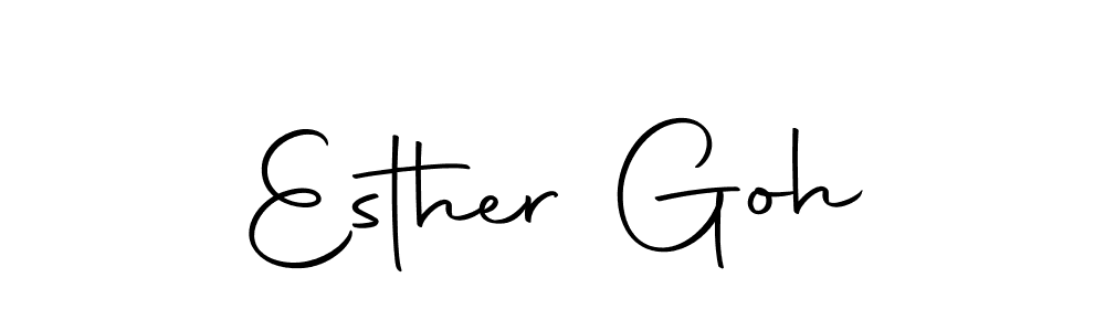 Make a short Esther Goh signature style. Manage your documents anywhere anytime using Autography-DOLnW. Create and add eSignatures, submit forms, share and send files easily. Esther Goh signature style 10 images and pictures png