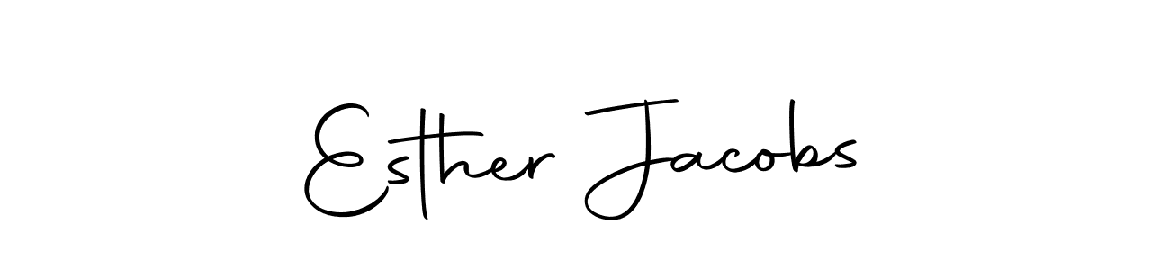 Make a beautiful signature design for name Esther Jacobs. With this signature (Autography-DOLnW) style, you can create a handwritten signature for free. Esther Jacobs signature style 10 images and pictures png