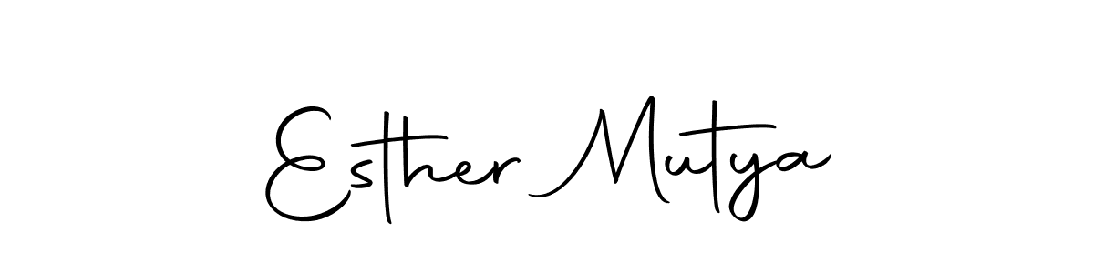 You can use this online signature creator to create a handwritten signature for the name Esther Mutya. This is the best online autograph maker. Esther Mutya signature style 10 images and pictures png