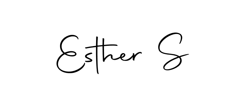 The best way (Autography-DOLnW) to make a short signature is to pick only two or three words in your name. The name Esther S include a total of six letters. For converting this name. Esther S signature style 10 images and pictures png
