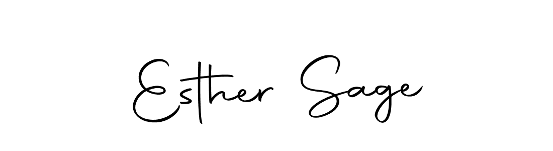 Make a beautiful signature design for name Esther Sage. Use this online signature maker to create a handwritten signature for free. Esther Sage signature style 10 images and pictures png