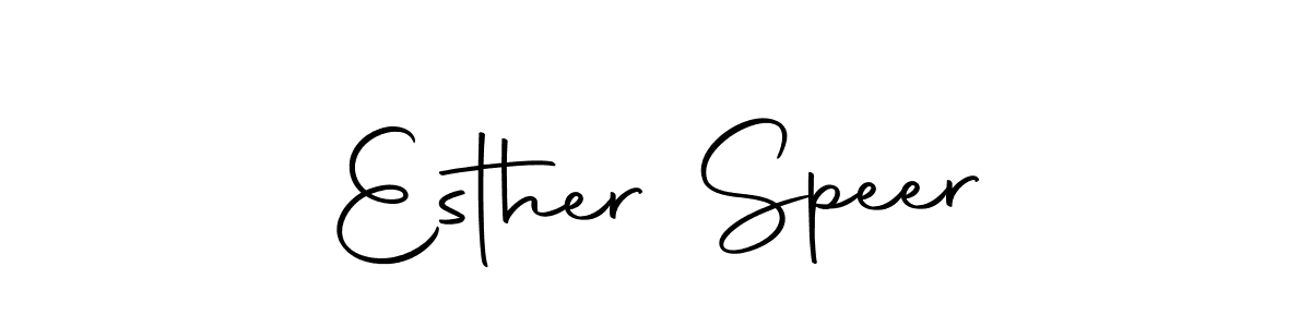 Create a beautiful signature design for name Esther Speer. With this signature (Autography-DOLnW) fonts, you can make a handwritten signature for free. Esther Speer signature style 10 images and pictures png