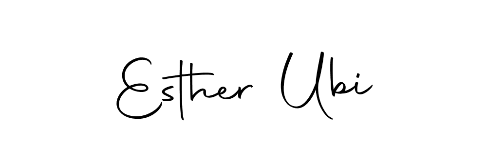 You should practise on your own different ways (Autography-DOLnW) to write your name (Esther Ubi) in signature. don't let someone else do it for you. Esther Ubi signature style 10 images and pictures png