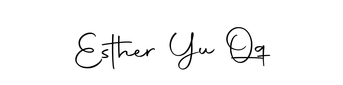 It looks lik you need a new signature style for name Esther Yu Qq. Design unique handwritten (Autography-DOLnW) signature with our free signature maker in just a few clicks. Esther Yu Qq signature style 10 images and pictures png