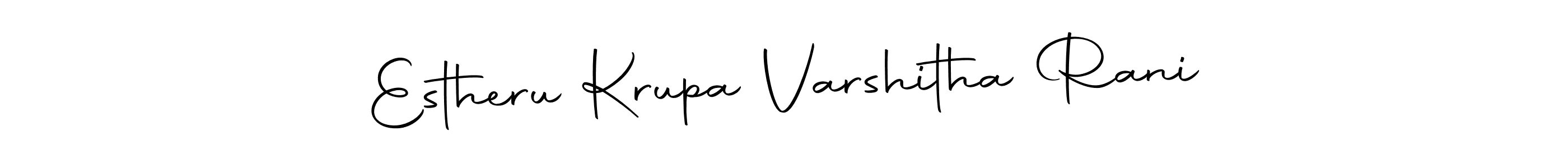 How to make Estheru Krupa Varshitha Rani signature? Autography-DOLnW is a professional autograph style. Create handwritten signature for Estheru Krupa Varshitha Rani name. Estheru Krupa Varshitha Rani signature style 10 images and pictures png