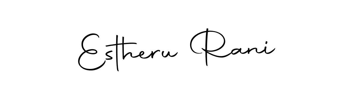 How to make Estheru Rani signature? Autography-DOLnW is a professional autograph style. Create handwritten signature for Estheru Rani name. Estheru Rani signature style 10 images and pictures png