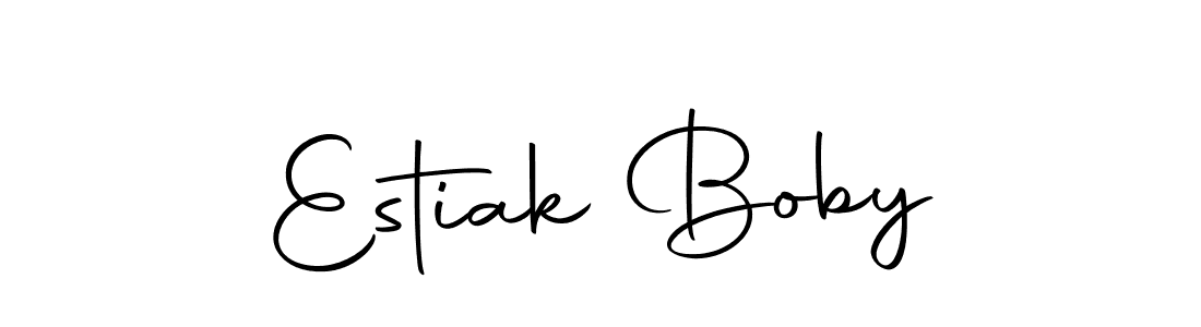 Use a signature maker to create a handwritten signature online. With this signature software, you can design (Autography-DOLnW) your own signature for name Estiak Boby. Estiak Boby signature style 10 images and pictures png