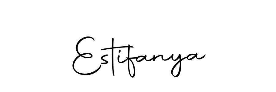 Make a beautiful signature design for name Estifanya. Use this online signature maker to create a handwritten signature for free. Estifanya signature style 10 images and pictures png