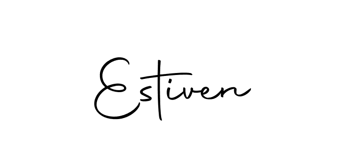 How to make Estiven name signature. Use Autography-DOLnW style for creating short signs online. This is the latest handwritten sign. Estiven signature style 10 images and pictures png