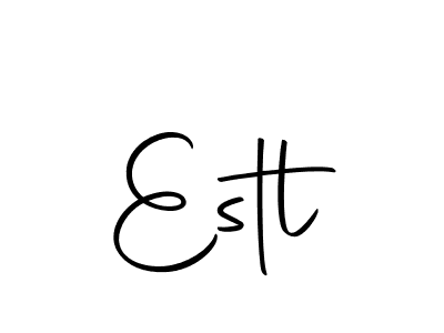 Design your own signature with our free online signature maker. With this signature software, you can create a handwritten (Autography-DOLnW) signature for name Estl. Estl signature style 10 images and pictures png