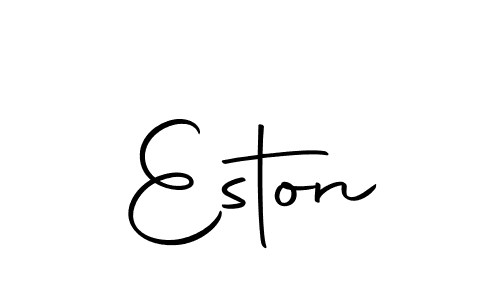 How to make Eston name signature. Use Autography-DOLnW style for creating short signs online. This is the latest handwritten sign. Eston signature style 10 images and pictures png