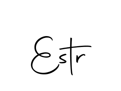 You should practise on your own different ways (Autography-DOLnW) to write your name (Estr) in signature. don't let someone else do it for you. Estr signature style 10 images and pictures png