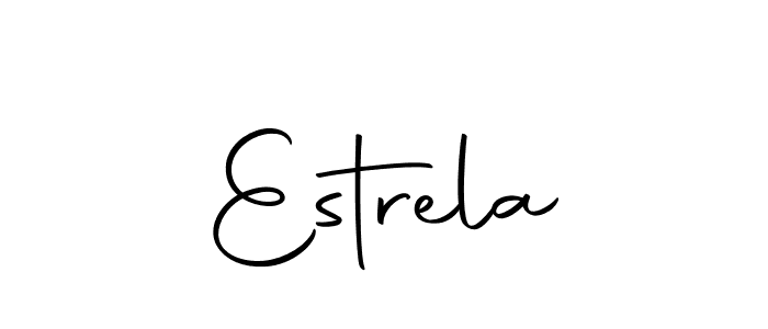 How to make Estrela signature? Autography-DOLnW is a professional autograph style. Create handwritten signature for Estrela name. Estrela signature style 10 images and pictures png