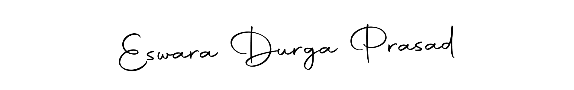 How to make Eswara Durga Prasad name signature. Use Autography-DOLnW style for creating short signs online. This is the latest handwritten sign. Eswara Durga Prasad signature style 10 images and pictures png