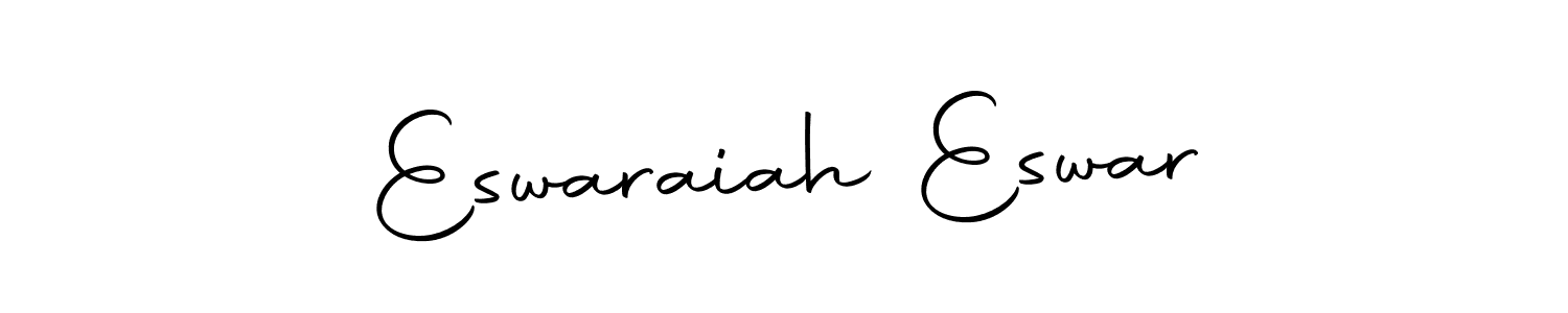How to make Eswaraiah Eswar name signature. Use Autography-DOLnW style for creating short signs online. This is the latest handwritten sign. Eswaraiah Eswar signature style 10 images and pictures png