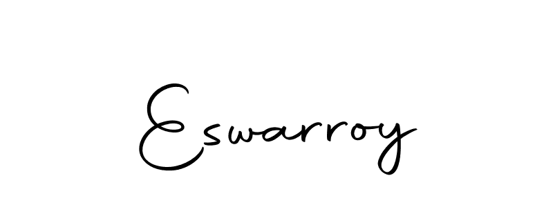 You should practise on your own different ways (Autography-DOLnW) to write your name (Eswarroy) in signature. don't let someone else do it for you. Eswarroy signature style 10 images and pictures png