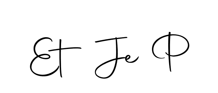 You should practise on your own different ways (Autography-DOLnW) to write your name (Et Je P) in signature. don't let someone else do it for you. Et Je P signature style 10 images and pictures png