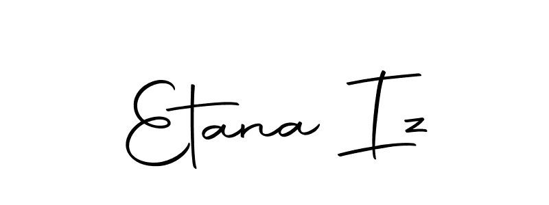 Similarly Autography-DOLnW is the best handwritten signature design. Signature creator online .You can use it as an online autograph creator for name Etana Iz. Etana Iz signature style 10 images and pictures png