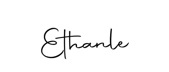 Design your own signature with our free online signature maker. With this signature software, you can create a handwritten (Autography-DOLnW) signature for name Ethanle. Ethanle signature style 10 images and pictures png