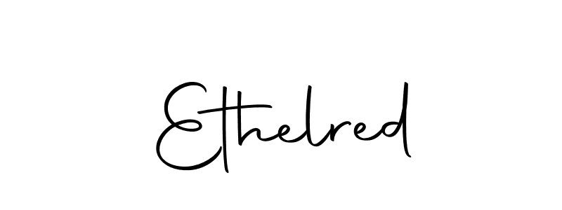How to make Ethelred name signature. Use Autography-DOLnW style for creating short signs online. This is the latest handwritten sign. Ethelred signature style 10 images and pictures png