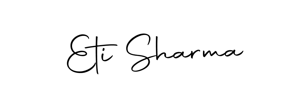 Make a beautiful signature design for name Eti Sharma. Use this online signature maker to create a handwritten signature for free. Eti Sharma signature style 10 images and pictures png