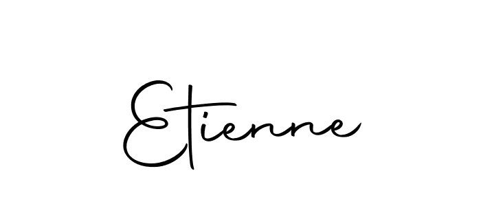 Design your own signature with our free online signature maker. With this signature software, you can create a handwritten (Autography-DOLnW) signature for name Etienne. Etienne signature style 10 images and pictures png