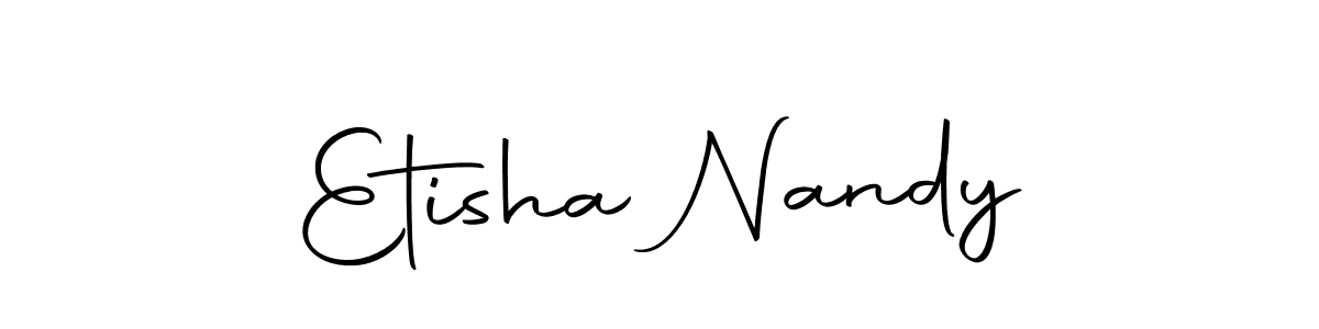 Use a signature maker to create a handwritten signature online. With this signature software, you can design (Autography-DOLnW) your own signature for name Etisha Nandy. Etisha Nandy signature style 10 images and pictures png