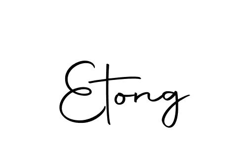 Make a beautiful signature design for name Etong. With this signature (Autography-DOLnW) style, you can create a handwritten signature for free. Etong signature style 10 images and pictures png