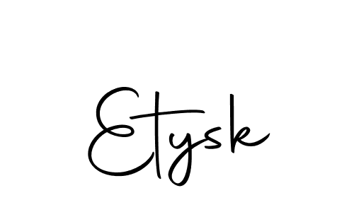 Use a signature maker to create a handwritten signature online. With this signature software, you can design (Autography-DOLnW) your own signature for name Etysk. Etysk signature style 10 images and pictures png