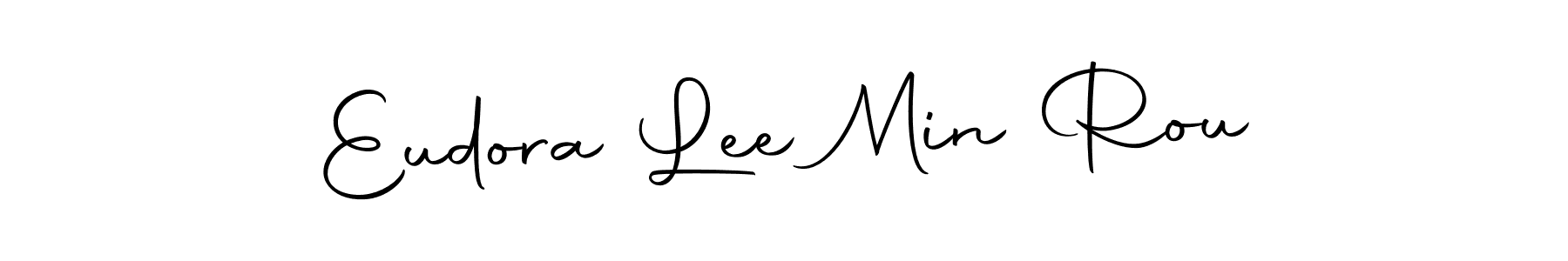 Create a beautiful signature design for name Eudora Lee Min Rou. With this signature (Autography-DOLnW) fonts, you can make a handwritten signature for free. Eudora Lee Min Rou signature style 10 images and pictures png