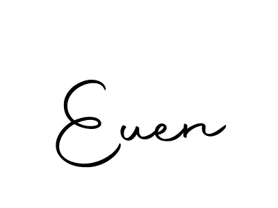 The best way (Autography-DOLnW) to make a short signature is to pick only two or three words in your name. The name Euen include a total of six letters. For converting this name. Euen signature style 10 images and pictures png