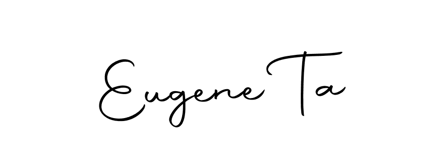 Create a beautiful signature design for name Eugene Ta. With this signature (Autography-DOLnW) fonts, you can make a handwritten signature for free. Eugene Ta signature style 10 images and pictures png