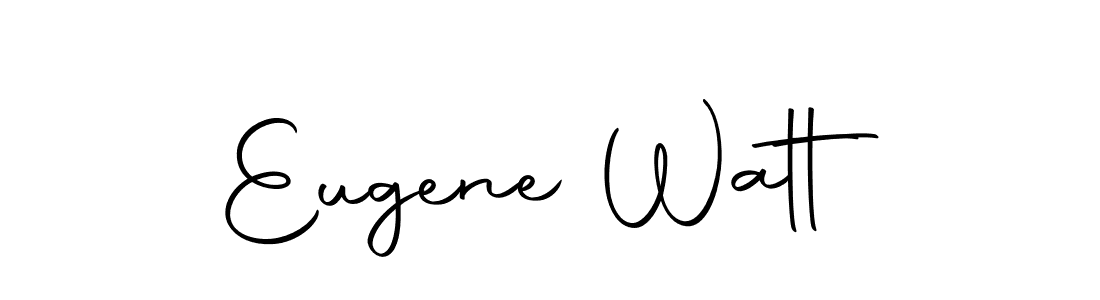 Create a beautiful signature design for name Eugene Watt. With this signature (Autography-DOLnW) fonts, you can make a handwritten signature for free. Eugene Watt signature style 10 images and pictures png