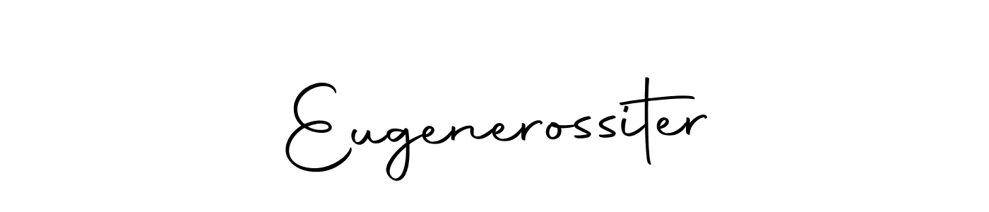 The best way (Autography-DOLnW) to make a short signature is to pick only two or three words in your name. The name Eugenerossiter include a total of six letters. For converting this name. Eugenerossiter signature style 10 images and pictures png