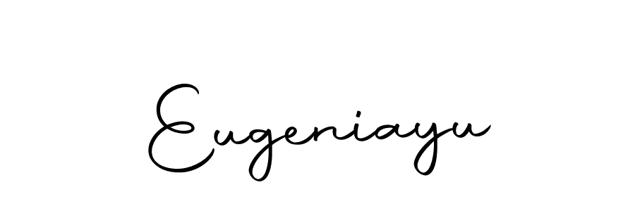 How to make Eugeniayu name signature. Use Autography-DOLnW style for creating short signs online. This is the latest handwritten sign. Eugeniayu signature style 10 images and pictures png