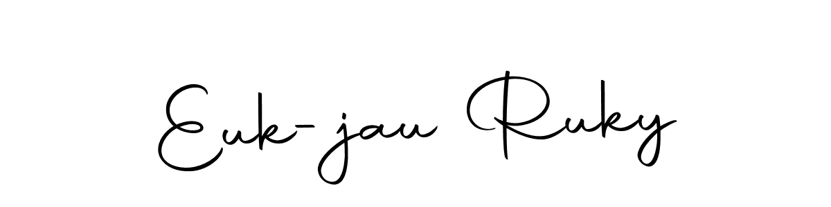 Create a beautiful signature design for name Euk-jau Ruky. With this signature (Autography-DOLnW) fonts, you can make a handwritten signature for free. Euk-jau Ruky signature style 10 images and pictures png