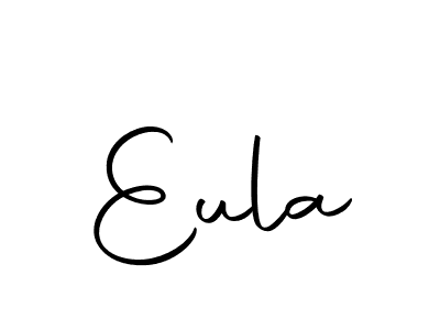 Design your own signature with our free online signature maker. With this signature software, you can create a handwritten (Autography-DOLnW) signature for name Eula. Eula signature style 10 images and pictures png