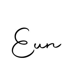 Make a beautiful signature design for name Eun. With this signature (Autography-DOLnW) style, you can create a handwritten signature for free. Eun signature style 10 images and pictures png