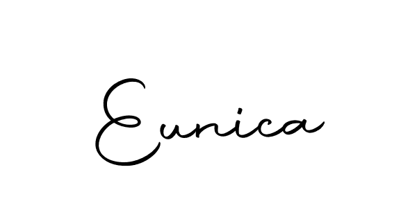 Similarly Autography-DOLnW is the best handwritten signature design. Signature creator online .You can use it as an online autograph creator for name Eunica. Eunica signature style 10 images and pictures png