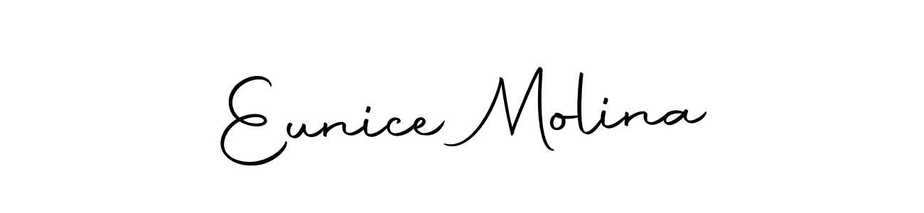 Make a short Eunice Molina signature style. Manage your documents anywhere anytime using Autography-DOLnW. Create and add eSignatures, submit forms, share and send files easily. Eunice Molina signature style 10 images and pictures png