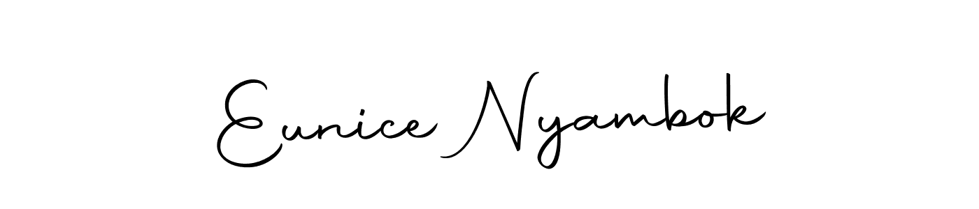 It looks lik you need a new signature style for name Eunice Nyambok. Design unique handwritten (Autography-DOLnW) signature with our free signature maker in just a few clicks. Eunice Nyambok signature style 10 images and pictures png