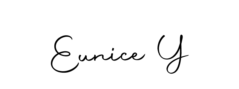 Make a beautiful signature design for name Eunice Y. With this signature (Autography-DOLnW) style, you can create a handwritten signature for free. Eunice Y signature style 10 images and pictures png