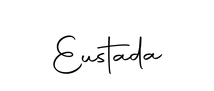 You should practise on your own different ways (Autography-DOLnW) to write your name (Eustada) in signature. don't let someone else do it for you. Eustada signature style 10 images and pictures png