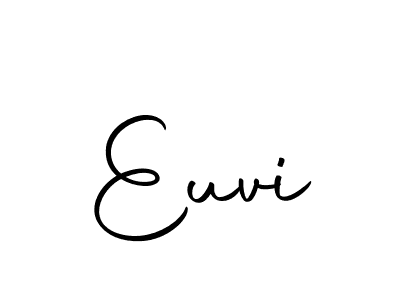 Make a beautiful signature design for name Euvi. With this signature (Autography-DOLnW) style, you can create a handwritten signature for free. Euvi signature style 10 images and pictures png