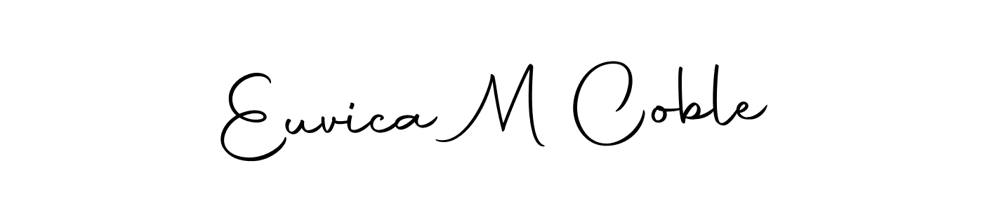 Similarly Autography-DOLnW is the best handwritten signature design. Signature creator online .You can use it as an online autograph creator for name Euvica M Coble. Euvica M Coble signature style 10 images and pictures png