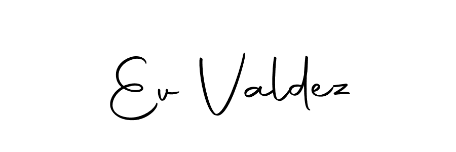 Create a beautiful signature design for name Ev Valdez. With this signature (Autography-DOLnW) fonts, you can make a handwritten signature for free. Ev Valdez signature style 10 images and pictures png