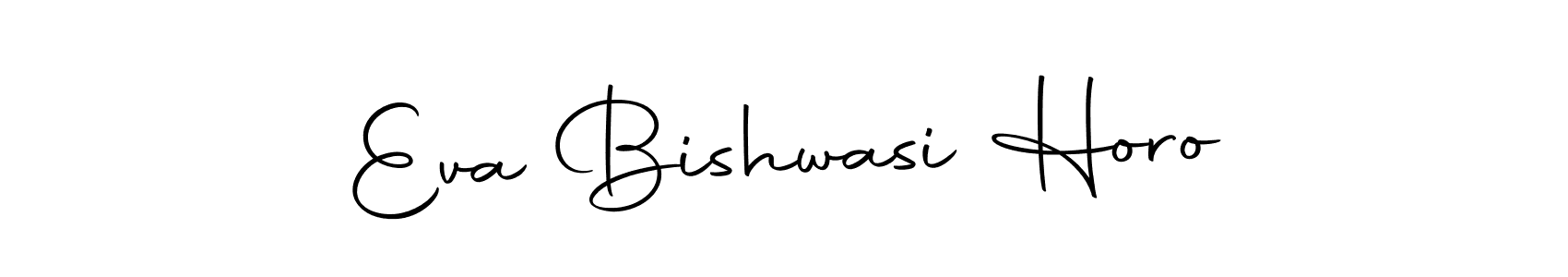 You should practise on your own different ways (Autography-DOLnW) to write your name (Eva Bishwasi Horo) in signature. don't let someone else do it for you. Eva Bishwasi Horo signature style 10 images and pictures png