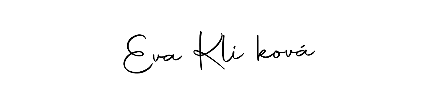 Use a signature maker to create a handwritten signature online. With this signature software, you can design (Autography-DOLnW) your own signature for name Eva Kličková. Eva Kličková signature style 10 images and pictures png